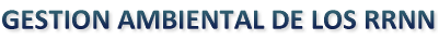 GESTION AMBIENTAL DE LOS RRNN